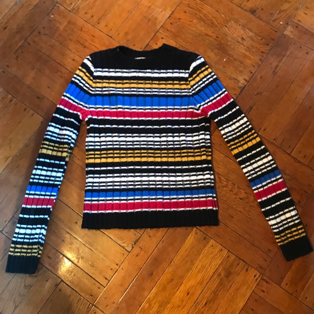 ASOS Stripe Sweater with High Neck